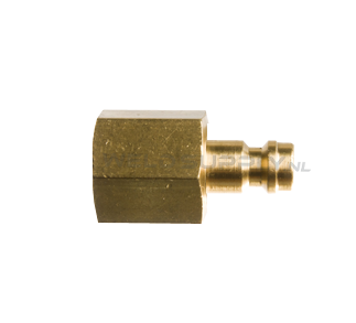 Argon snelkoppeling messing 1/8" R inw. (male)