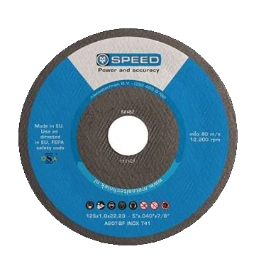 MT Speed Doorslijpschijf 125x1x22mm Inox
