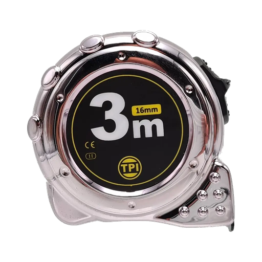 [310.890Y] Rolmaat Cambridge verchoomd | 3mtr 16mm