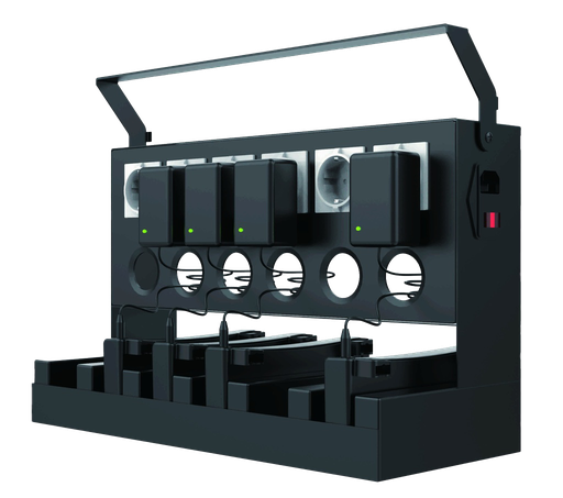 [13.03.112] SHINE PAPR oplaadstation voor 6 batterijen