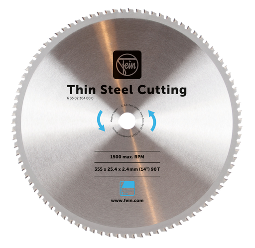 [63502304000] FEIN FEIN Zaagblad vlakstaal MKAS 355