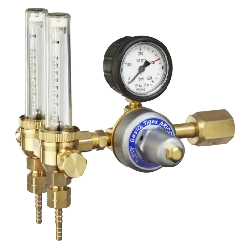 [37105100] GasiQ Tigex II Argon/Mix Reduceerventiel 2x 0-34 L/min
